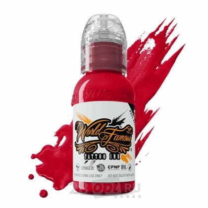 Краска для художественной татуировки World Famous Tattoo Ink, United Ink Red, 15 мл