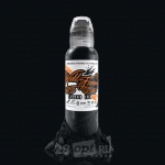 Краска для художественной татуировки World Famous Tattoo Ink, Pitch Black, 120 мл