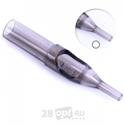 Уцененный товар Тату-наконечник Round Professional Tip 18, Gray fog, коробка 50 шт.